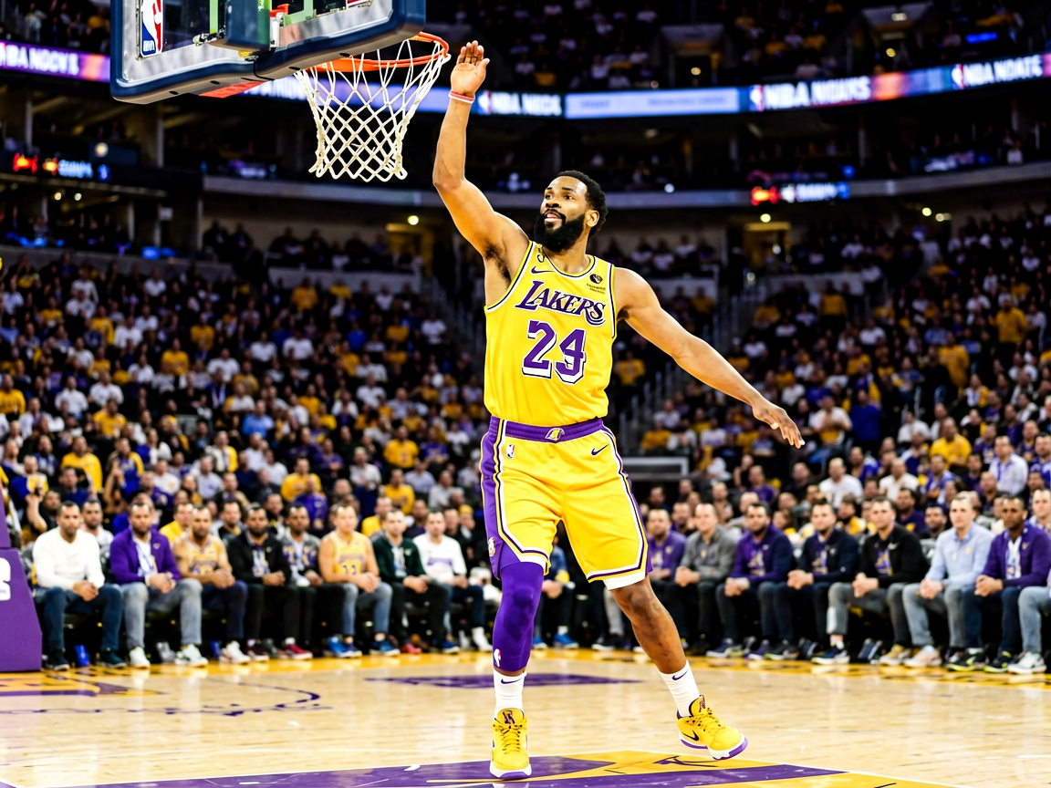 NBA湖人队比赛精彩瞬间